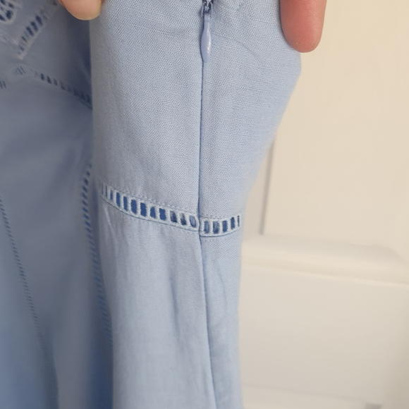 Madewell Sweetheart Midi Dress in Linen-Cotton Blend - Picture 8 of 10